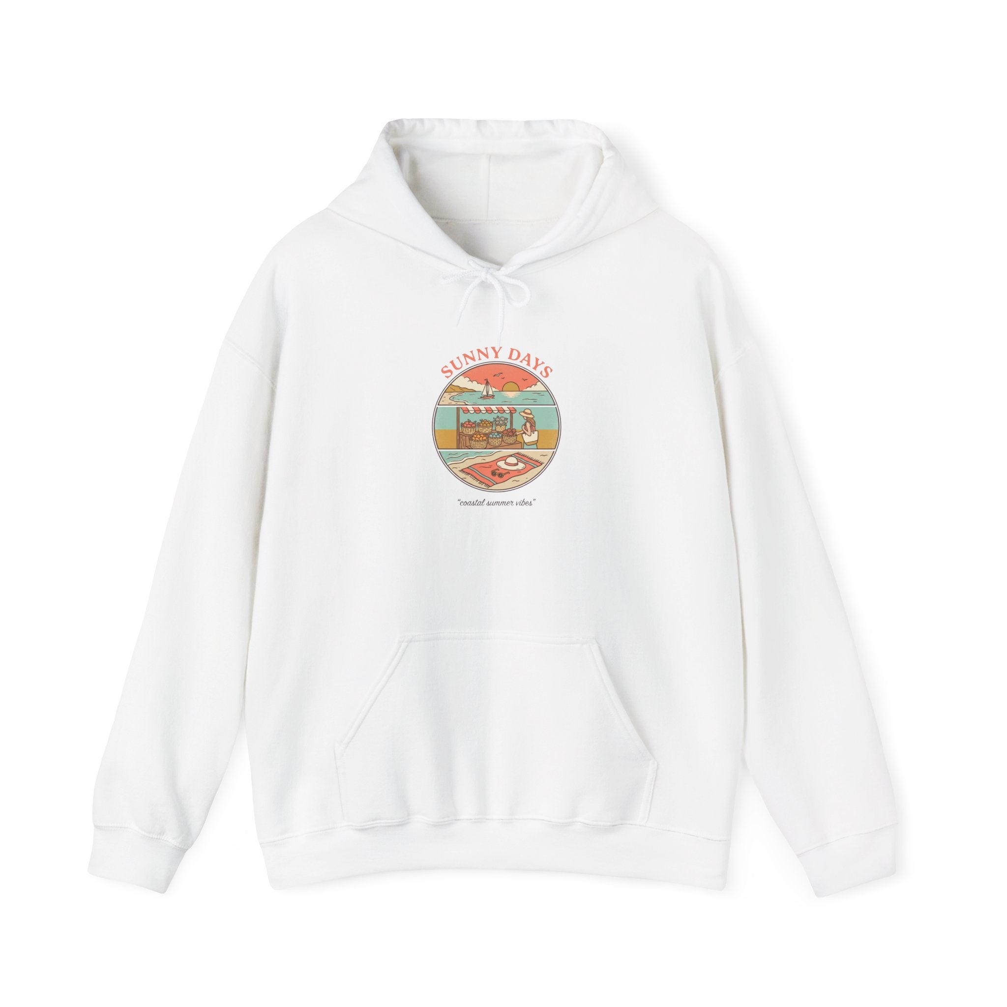 Sunny Days Beach Patch Hoodie | summer aesthetic, coastal vibes