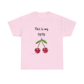 Cherry Graphic Tee — "This is my TOTD" Casual Cotton T‑Shirt