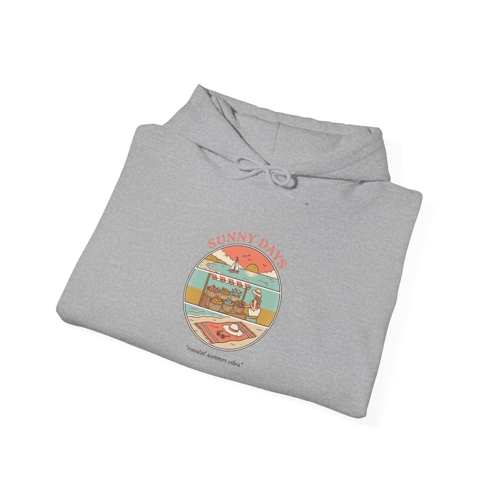 Sunny Days Beach Patch Hoodie | summer aesthetic, coastal vibes