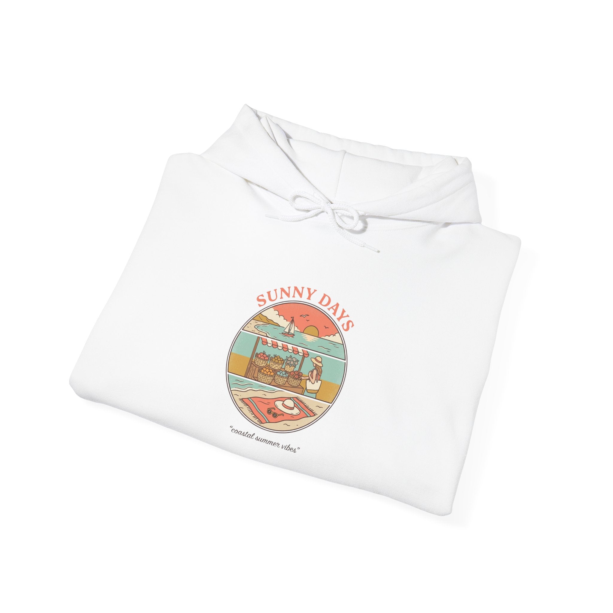 Sunny Days Beach Patch Hoodie | summer aesthetic, coastal vibes