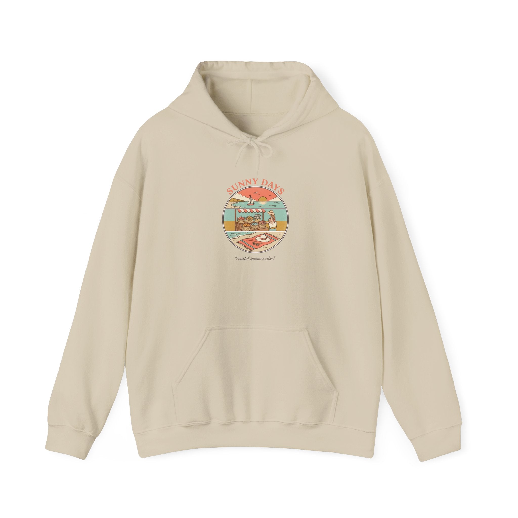 Sunny Days Beach Patch Hoodie | summer aesthetic, coastal vibes