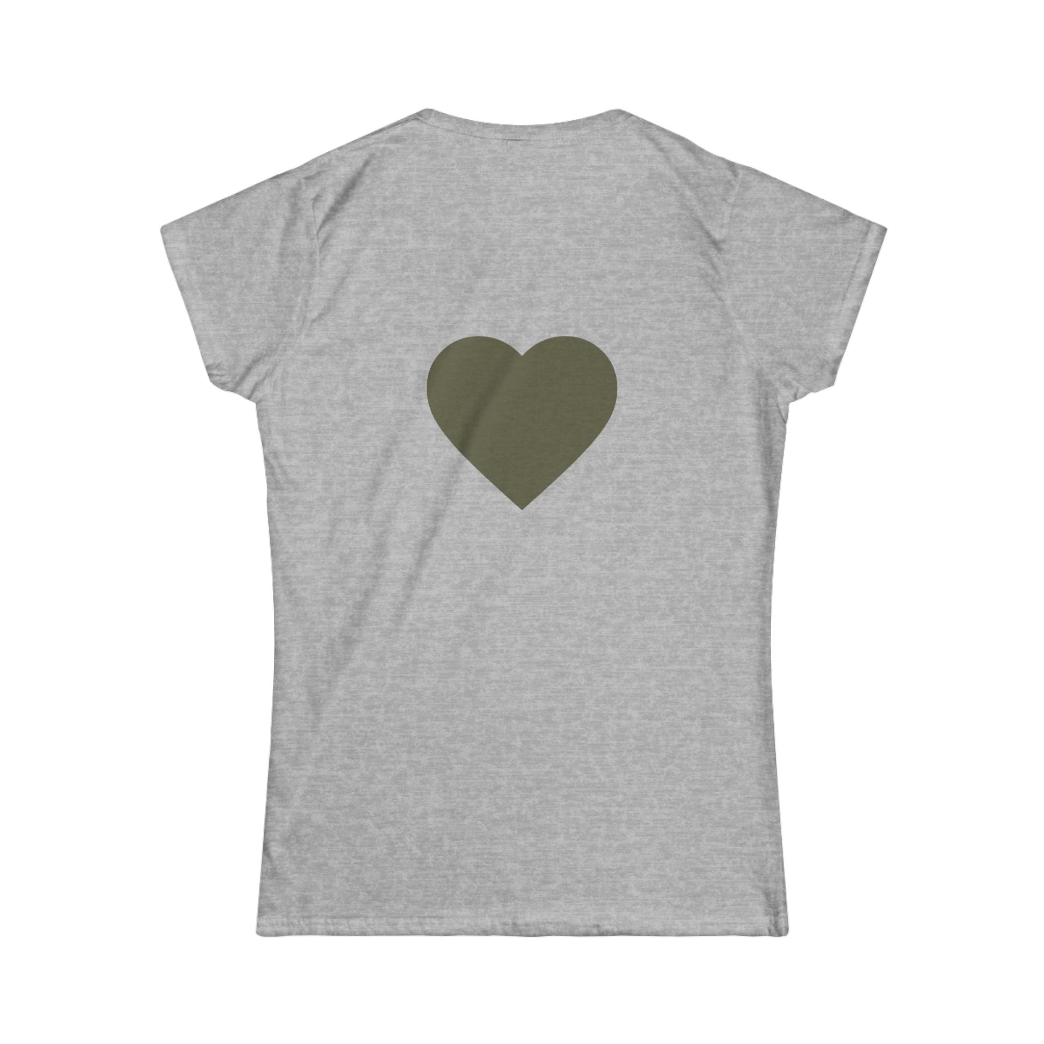 Heart Lollipop Pattern Women's Tee — Cute Valentine Candy Graphic Shirt