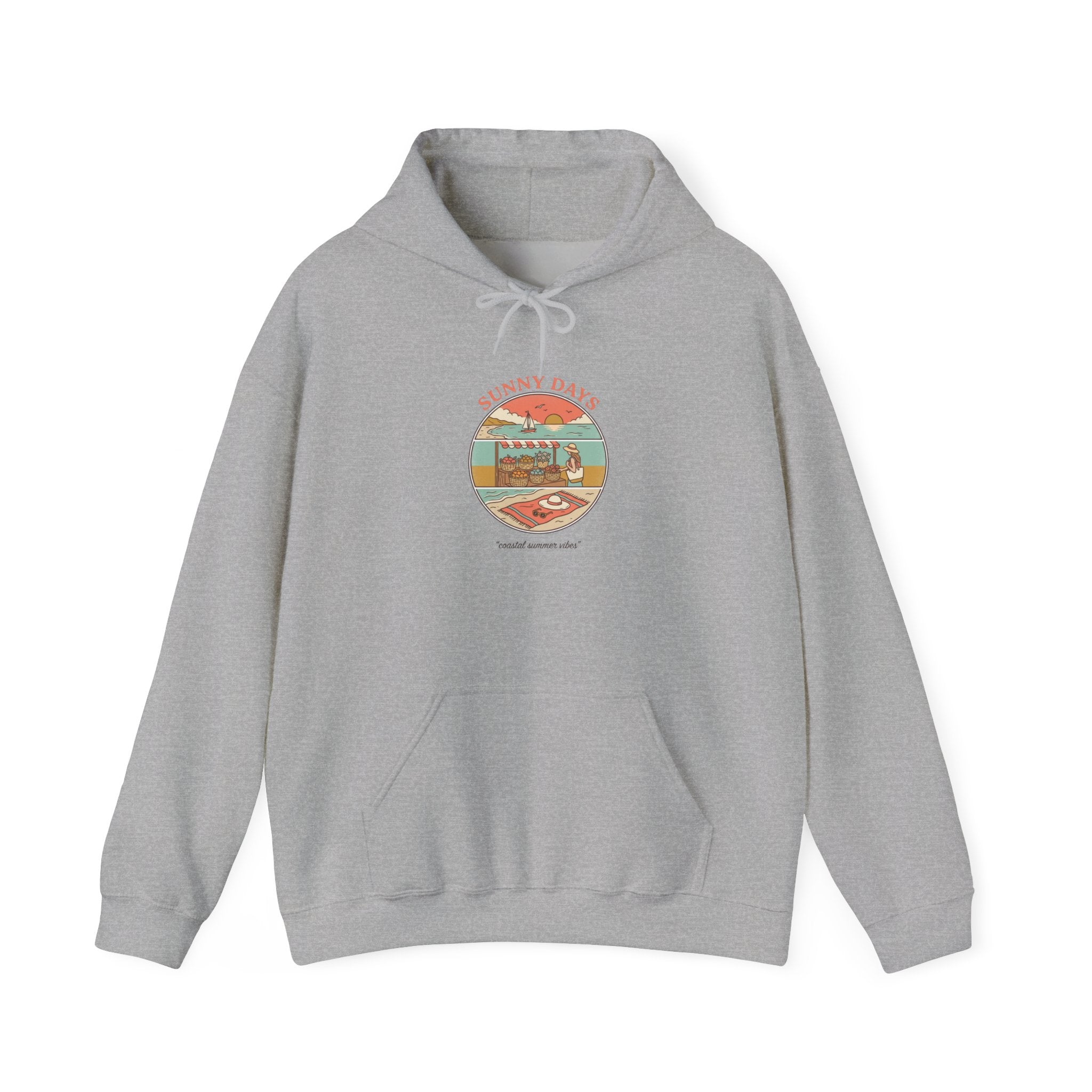 Sunny Days Beach Patch Hoodie | summer aesthetic, coastal vibes