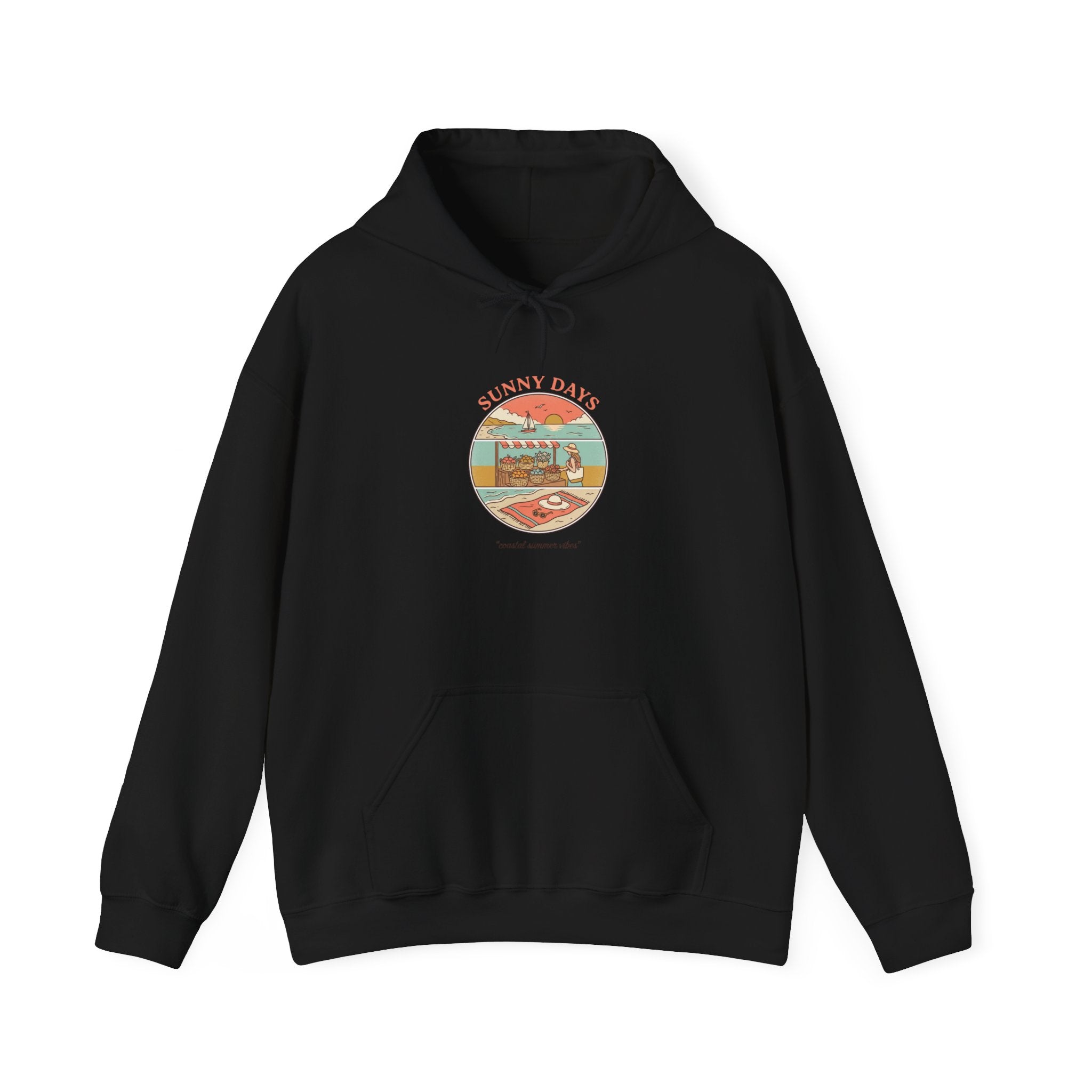 Sunny Days Beach Patch Hoodie | summer aesthetic, coastal vibes